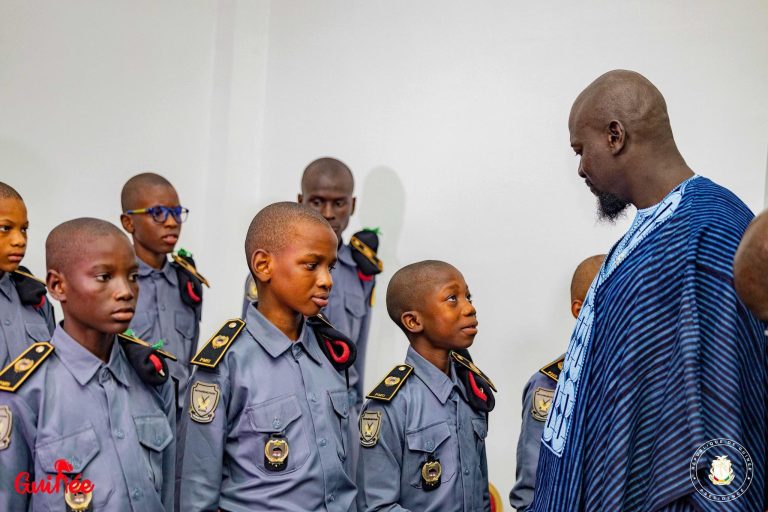 Palais Mohammed V : le président de la république de Guinée Col. Mamady Doumbouya a reçu les élèves du Prytanée militaire de Guinée (PMG)