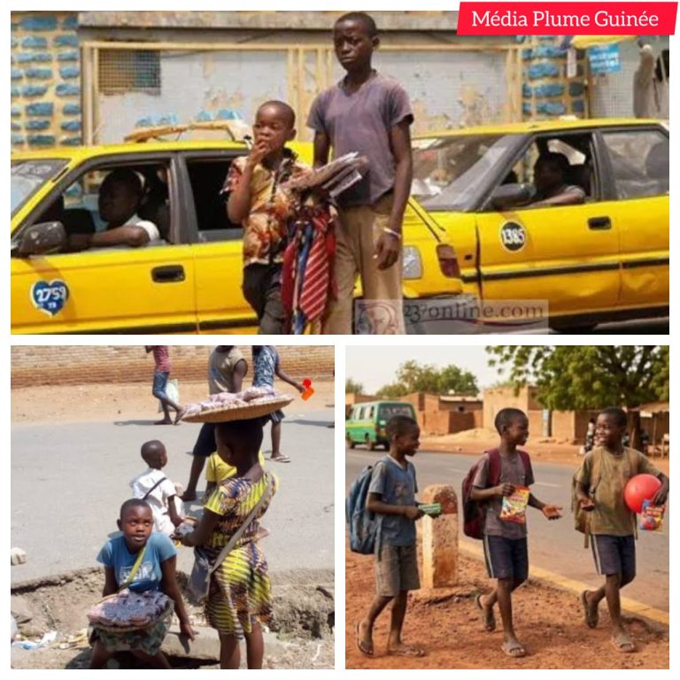 Société / Vacances scolaires en Guinée : le petit commerce des tout-petits dans les rues suscite l&rsquo;inquiétude des citoyens.