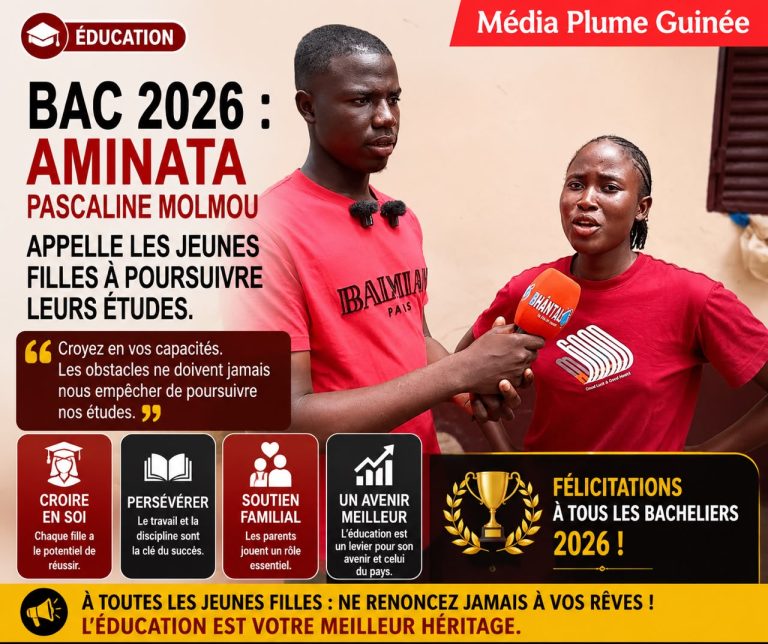 Education /Baccalauréat 2026 : Aminata Pascaline Molmou appelle les jeunes filles à poursuivre leurs études.