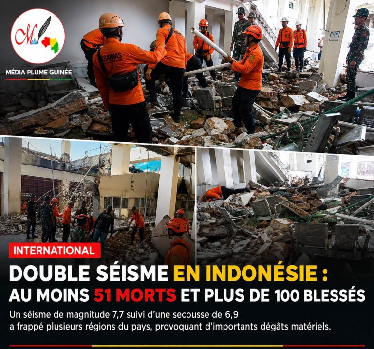 Indonésie : un puissant séisme fait au moins 51 morts