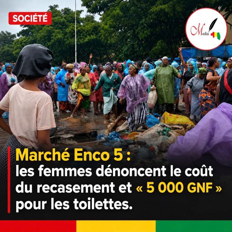 Société/ Marché Enco 5 : les femmes dénoncent le coût du recasement et « 5 000 GNF » pour les toilettes.