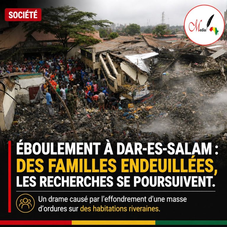 Société /Éboulement à Dar-Es-Salam : des familles endeuillées, les recherches se poursuivent.