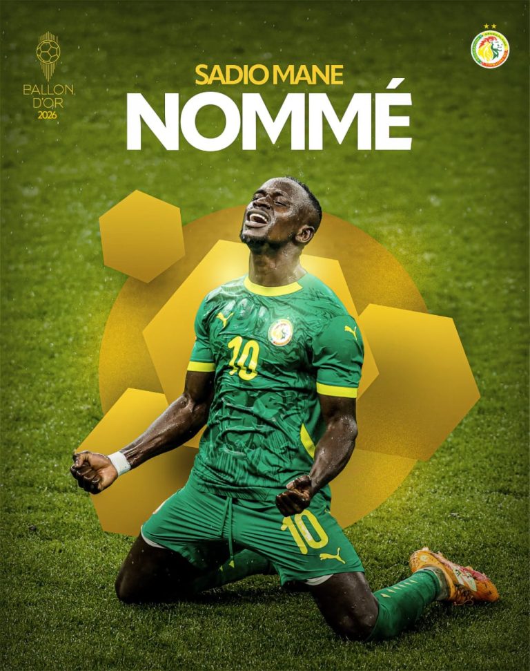 Sport / Ballon d’Or 2026 : Sadio Mané signe un retour remarqué parmi les 30 nommés.