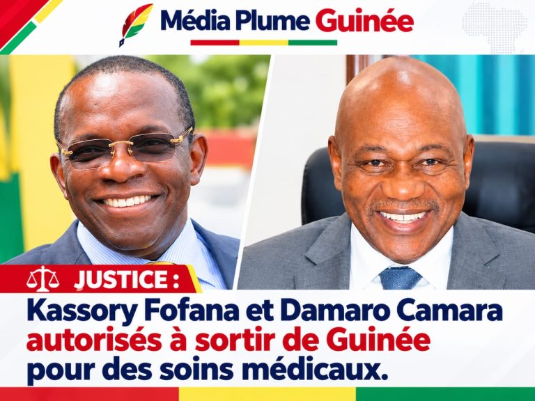 Justice : Kassory Fofana et Damaro Camara autorisés à sortir de Guinée pour des soins médicaux.