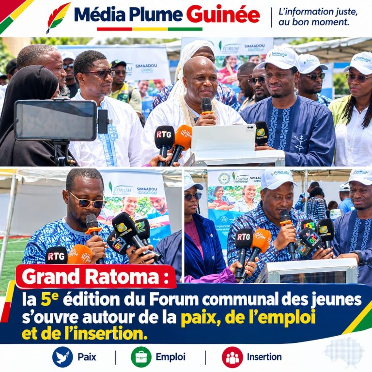 Guinée / Grand Ratoma : la 5ᵉ édition du Forum communal des jeunes s’ouvre autour de la paix, de l’emploi et de l’insertion.